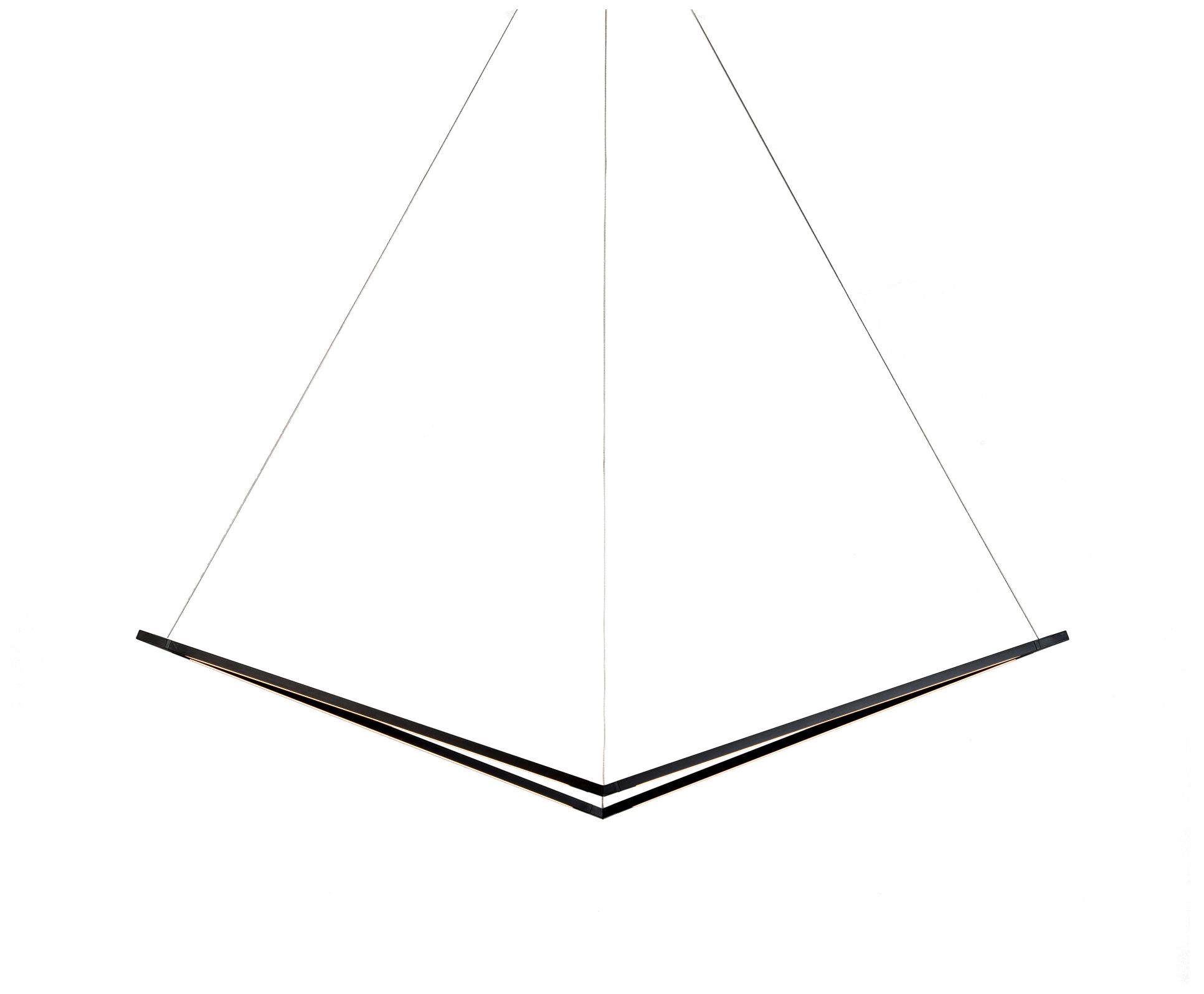 Koncept Z-Bar Bird 49" Wide Matte Black LED Pendant Light