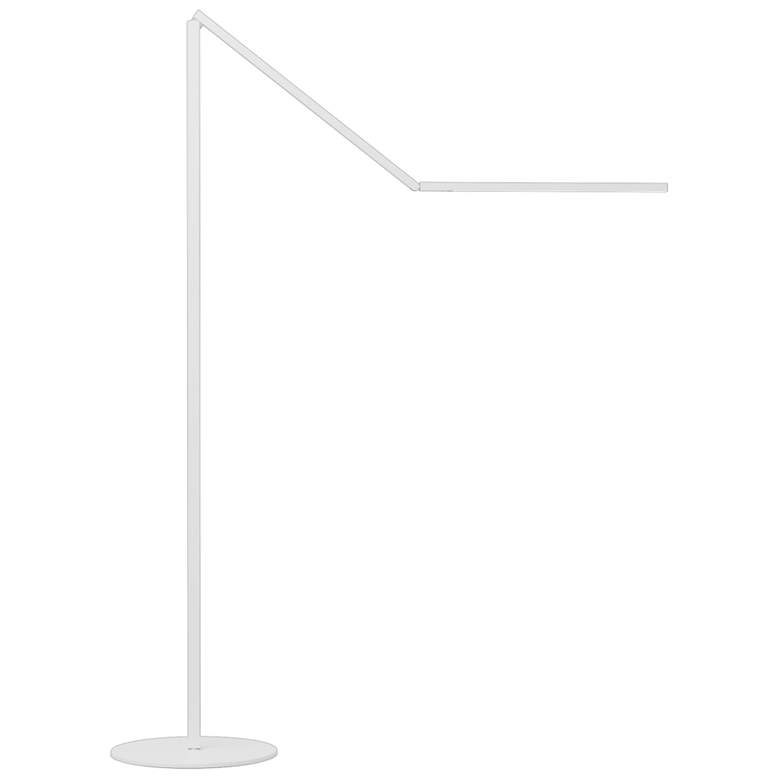 Image 1 Koncept Z-Bar Gen 4 Adjustable Arm Matte White Modern LED Floor Lamp
