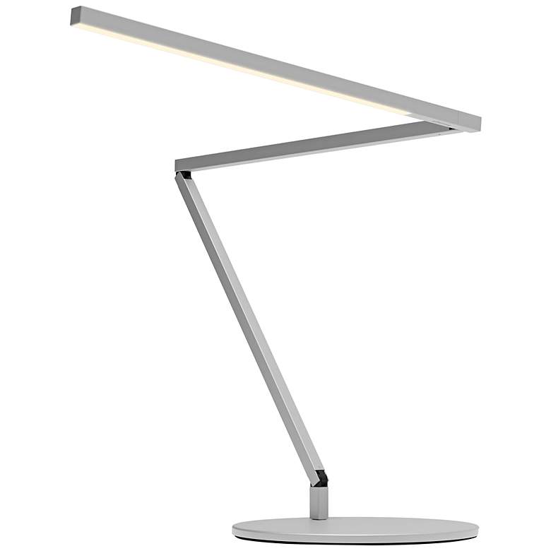 Image 2 Koncept Z-Bar Gen-4 Silver Adjustable 16" LED Modern Desk Lamp