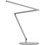 Koncept Z-Bar Gen-4 Silver Adjustable 16" LED Modern Desk Lamp