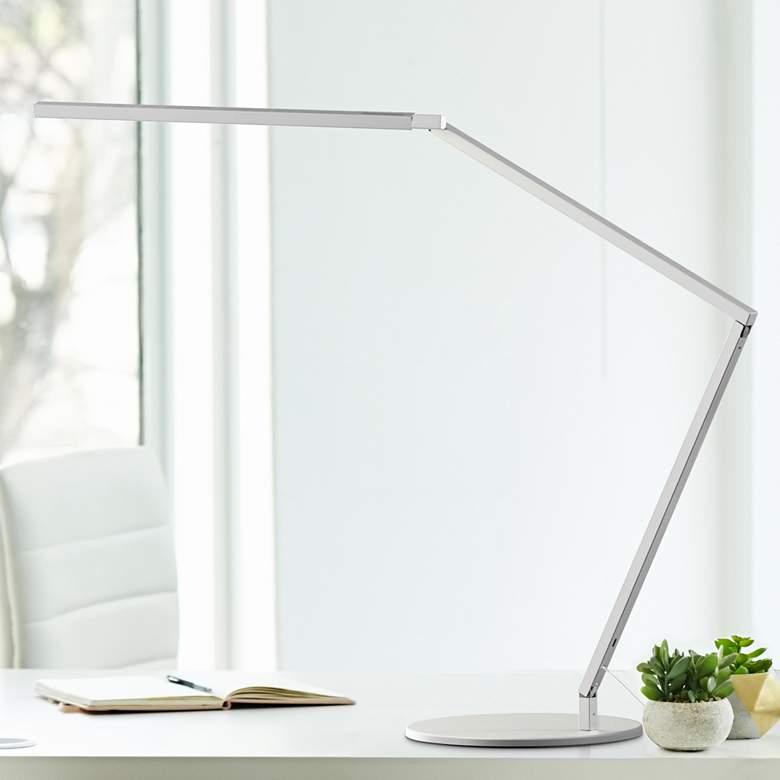 Image 1 Koncept Z-Bar Gen-4 Silver Adjustable 16" LED Modern Desk Lamp