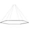 Koncept Z-Bar Honeycomb 51 3/4"W Silver LED Pendant Light