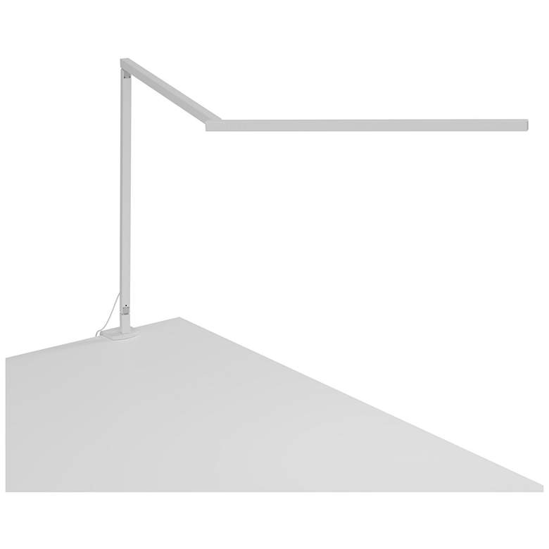 Image 1 Koncept Z-Bar LED Desk Lamp Gen 4 with desk clamp (Warm Light; Matte White)