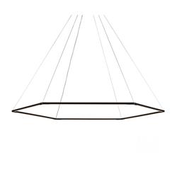 Koncept Z-Bar Medium Honeycomb Pendant in Matte Black (Soft Warm)