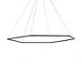 2_Koncept Z-Bar Medium Honeycomb Pendant in Matte Black (Soft Warm) more views