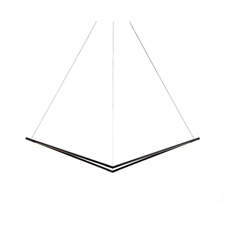Image 1 Koncept Z-Bar Pendant Medium Bird in Matte Black (Soft Warm)