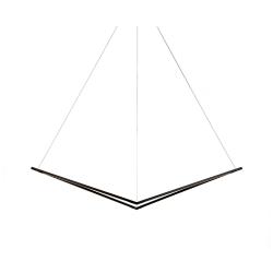 Koncept Z-Bar Pendant Medium Bird in Matte Black (Soft Warm)