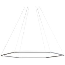 Koncept Z-Bar Pendant Small Honeycomb in Silver (Soft Warm)