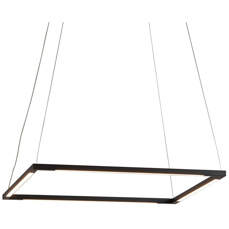 Image 2 Koncept Z-Bar Square 18" Wide Matte Black LED Pendant Light