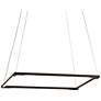 2_Koncept Z-Bar Square 18" Wide Matte Black LED Pendant Light