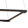 3_Koncept Z-Bar Square 18" Wide Matte Black LED Pendant Light more views
