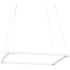 Koncept Z-Bar Square 18" Wide Modern Matte White LED Pendant Light