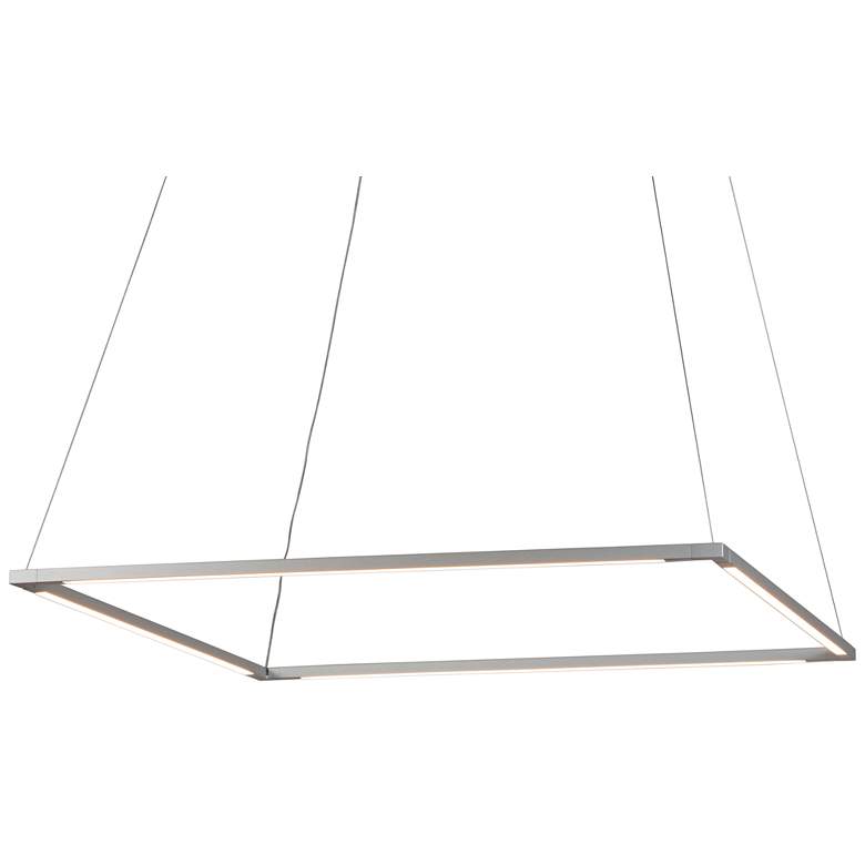 Image 2 Koncept Z-Bar Square 26" Wide Silver LED Pendant Light