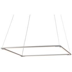 Koncept Z-Bar Square 26" Wide Silver LED Pendant Light