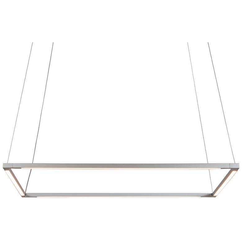 Image 3 Koncept Z-Bar Square 26 inch Wide Silver LED Pendant Light more views