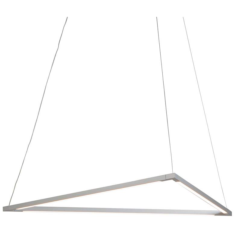 Image 2 Koncept Z-Bar Triangle 26 1/2" Wide Silver LED Pendant Light
