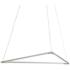 Koncept Z-Bar Triangle 26 1/2" Wide Silver LED Pendant Light
