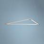 1_Koncept Z-Bar Triangle 26 1/2" Wide Silver LED Pendant Light