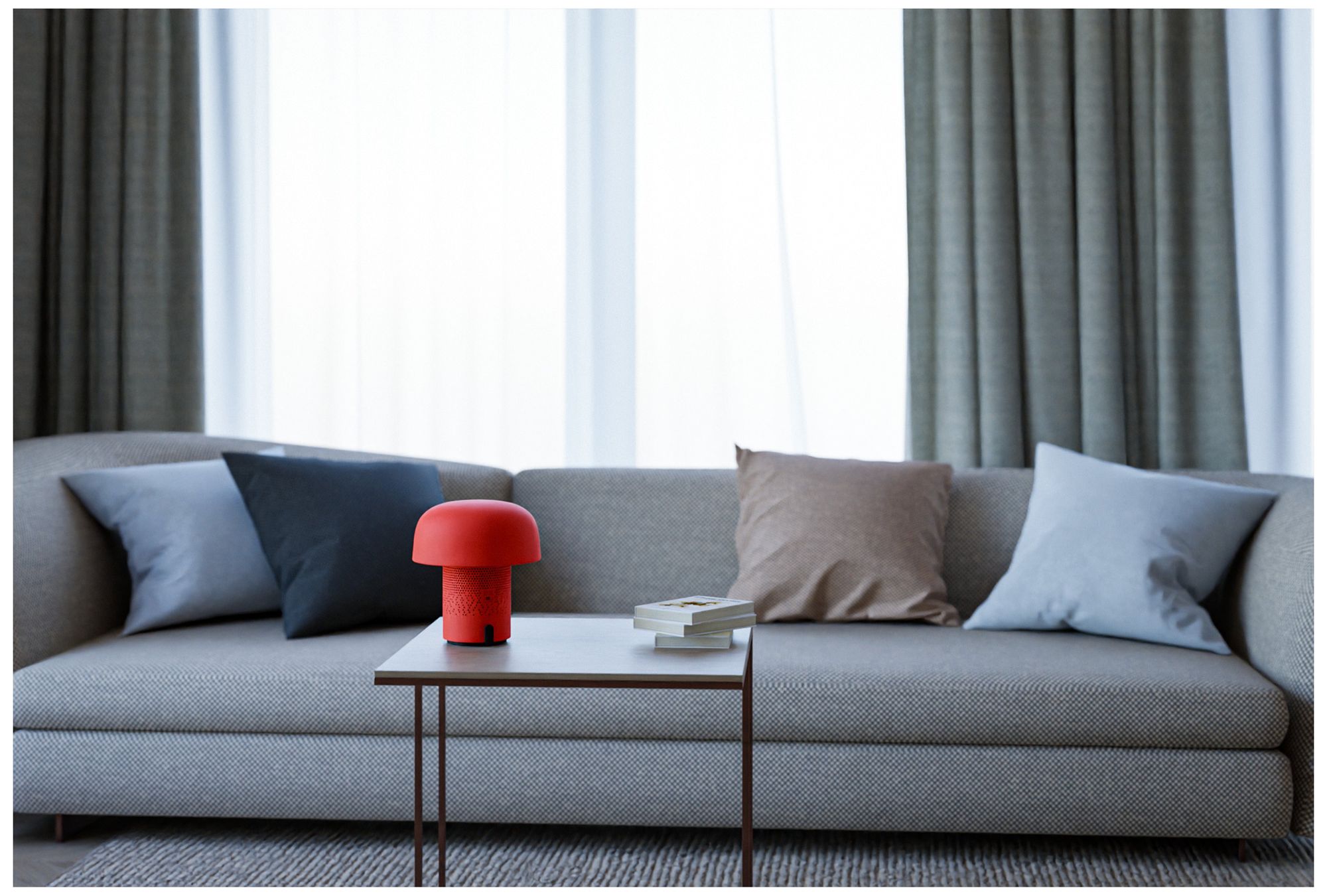 Kooduu Sensa Play- Orange Lamp, Sound by JBL