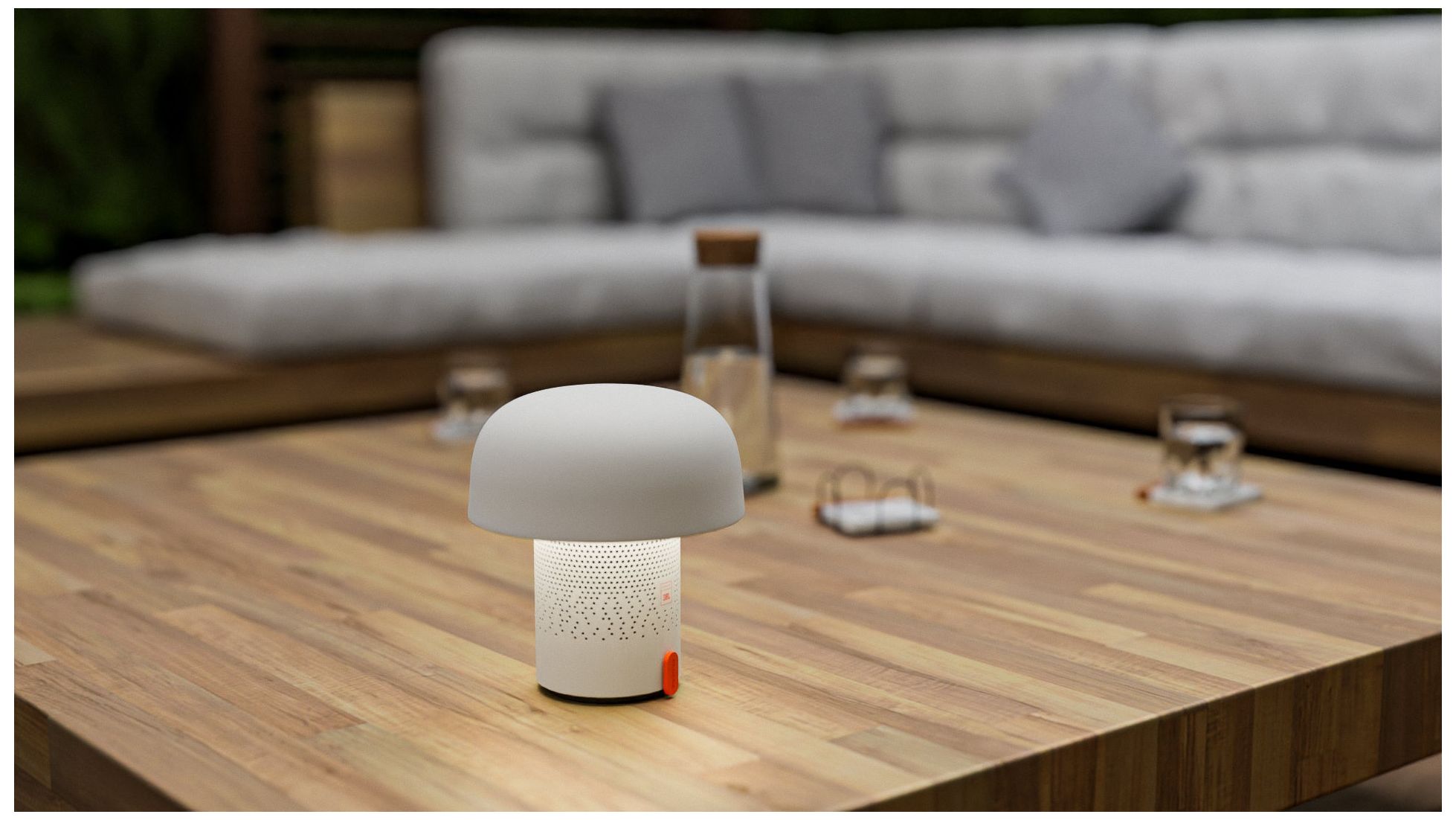 Kooduu Sensa Play- White Lamp, Sound by JBL