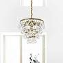2_Kora 13" Wide Brass and Clear Crystal 3-Light Pendant