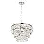 4_Kora 17" Wide Chrome and Clear Crystal 5-LIght Pendant more views