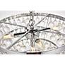 6_Kora 17" Wide Chrome and Clear Crystal 5-LIght Pendant more views