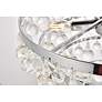 7_Kora 17" Wide Chrome and Clear Crystal 5-LIght Pendant more views