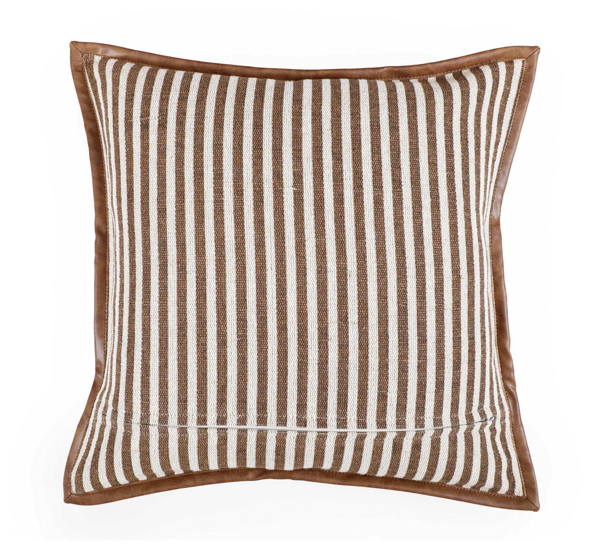 Image 3 Kora Brown Cotton Jute Throw Pillow more views