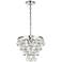 Kora Collection 13" Wide Chrome Finish 3-Light Pendant