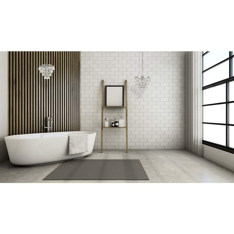 Image 3 Kora Collection 13" Wide Chrome Finish 3-Light Pendant more views