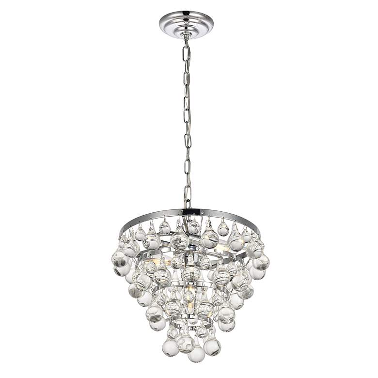 Image 4 Kora Collection 13" Wide Chrome Finish 3-Light Pendant more views