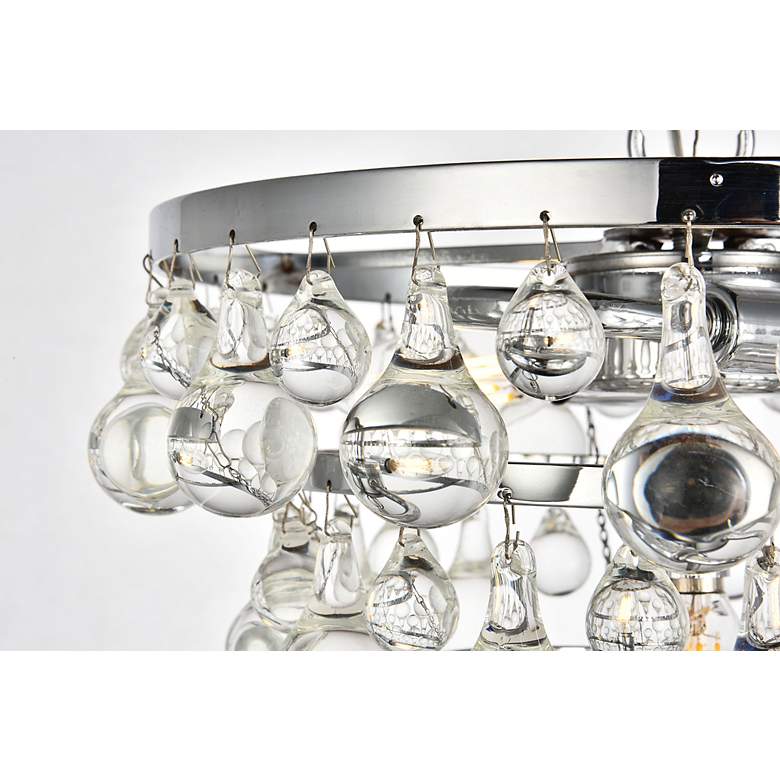 Image 5 Kora Collection 13" Wide Chrome Finish 3-Light Pendant more views