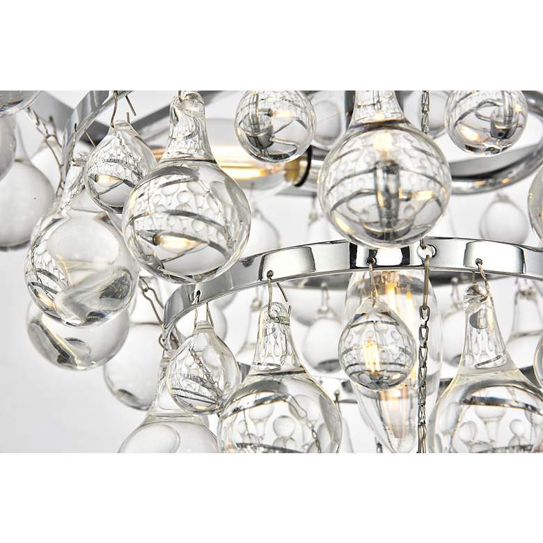 Image 6 Kora Collection 13" Wide Chrome Finish 3-Light Pendant more views