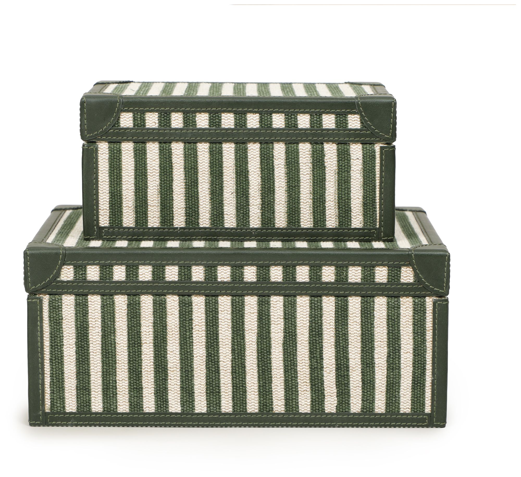 Image 2 Kora Green Cotton Jute Designer Jewelry Box Set more views