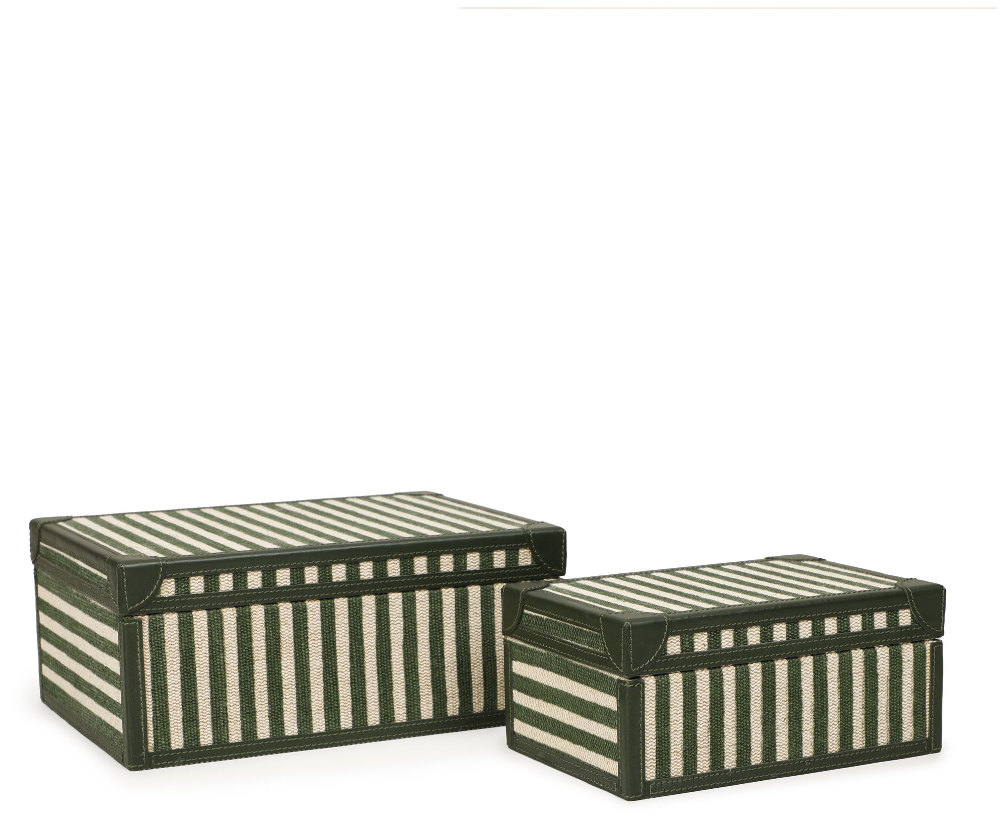 Image 7 Kora Green Cotton Jute Designer Jewelry Box Set more views