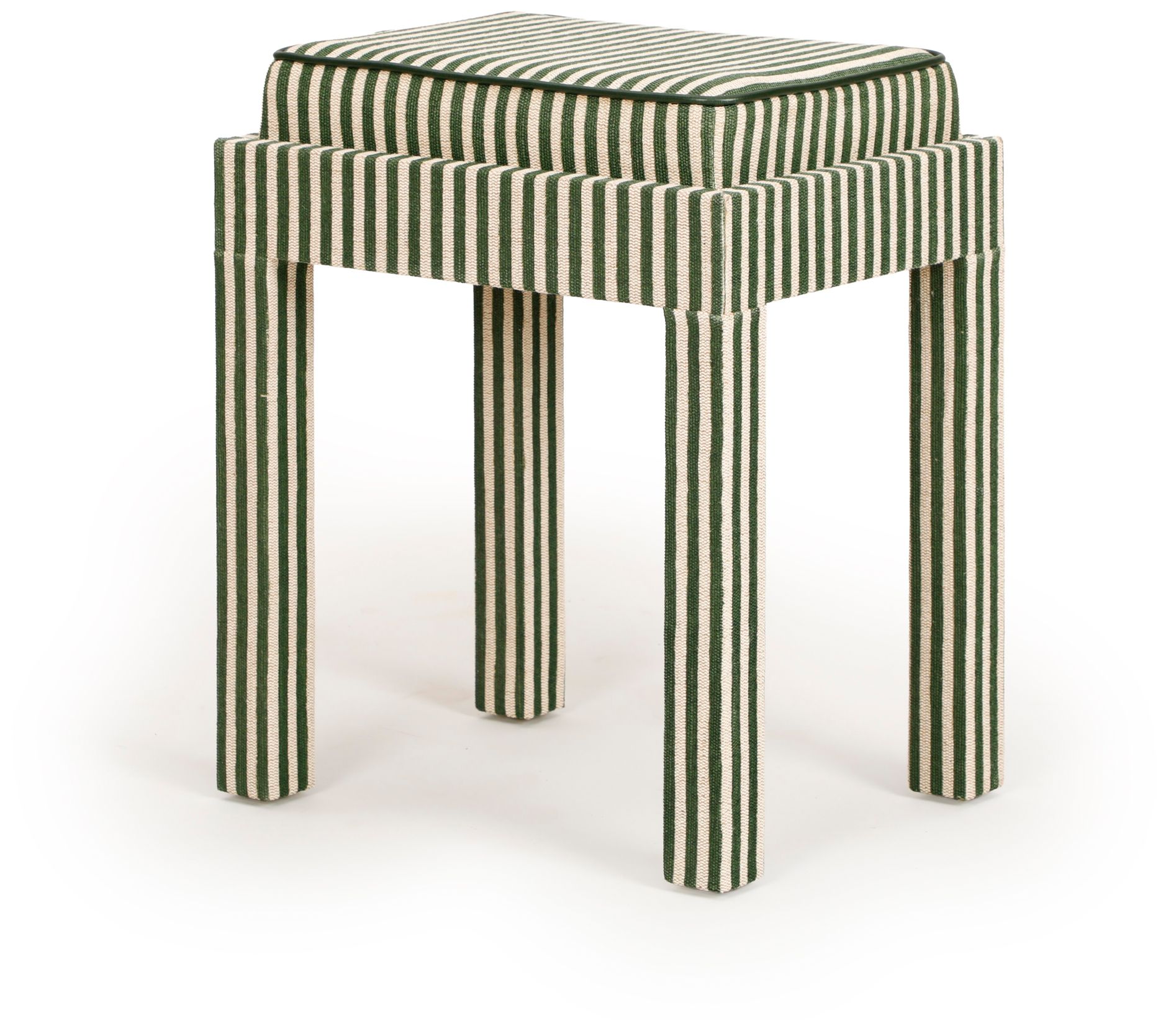 Image 3 Kora Green Cotton Jute Designer Stool more views