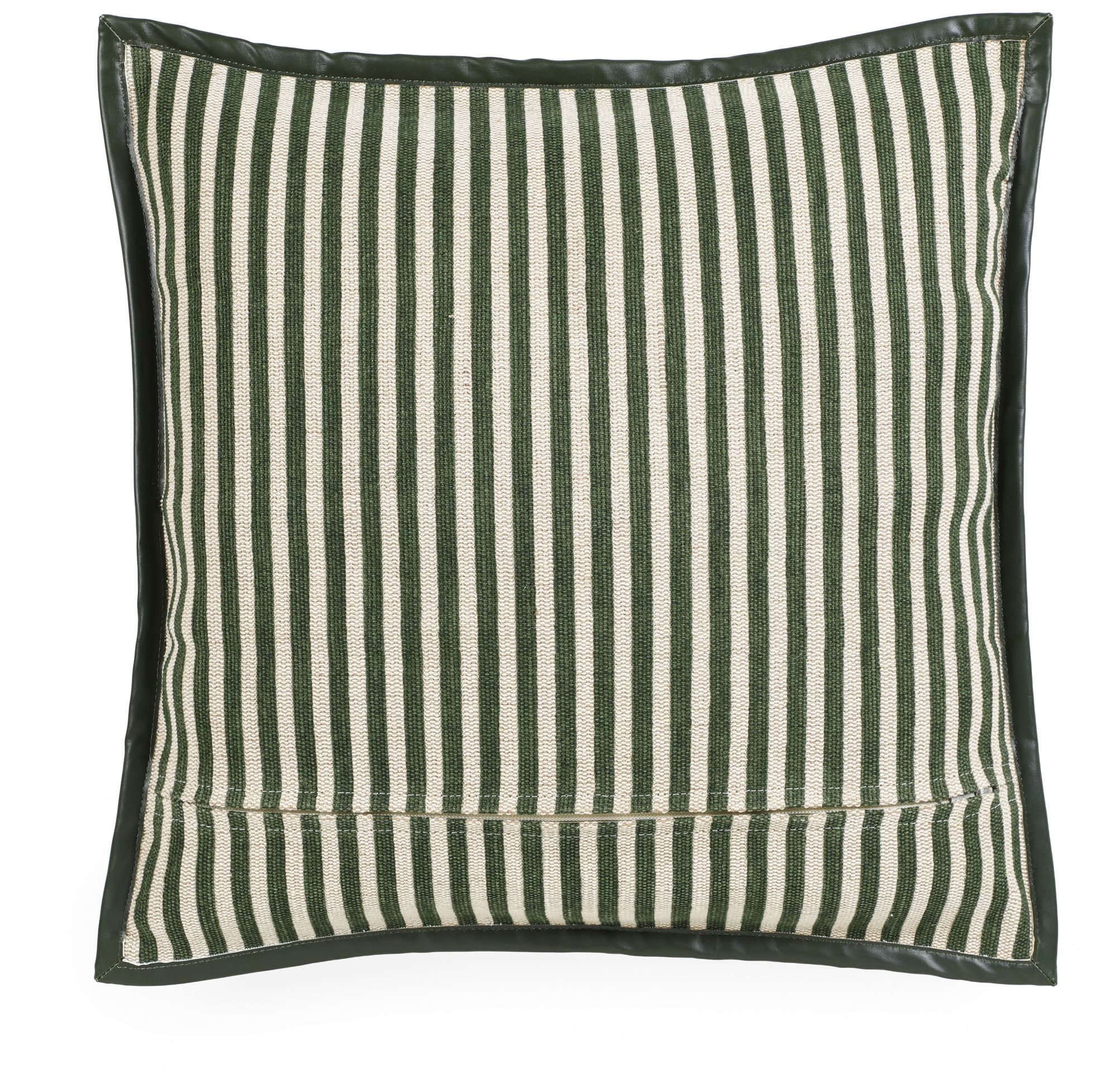 Image 3 Kora Green Cotton Jute Designer Throw Pillow more views