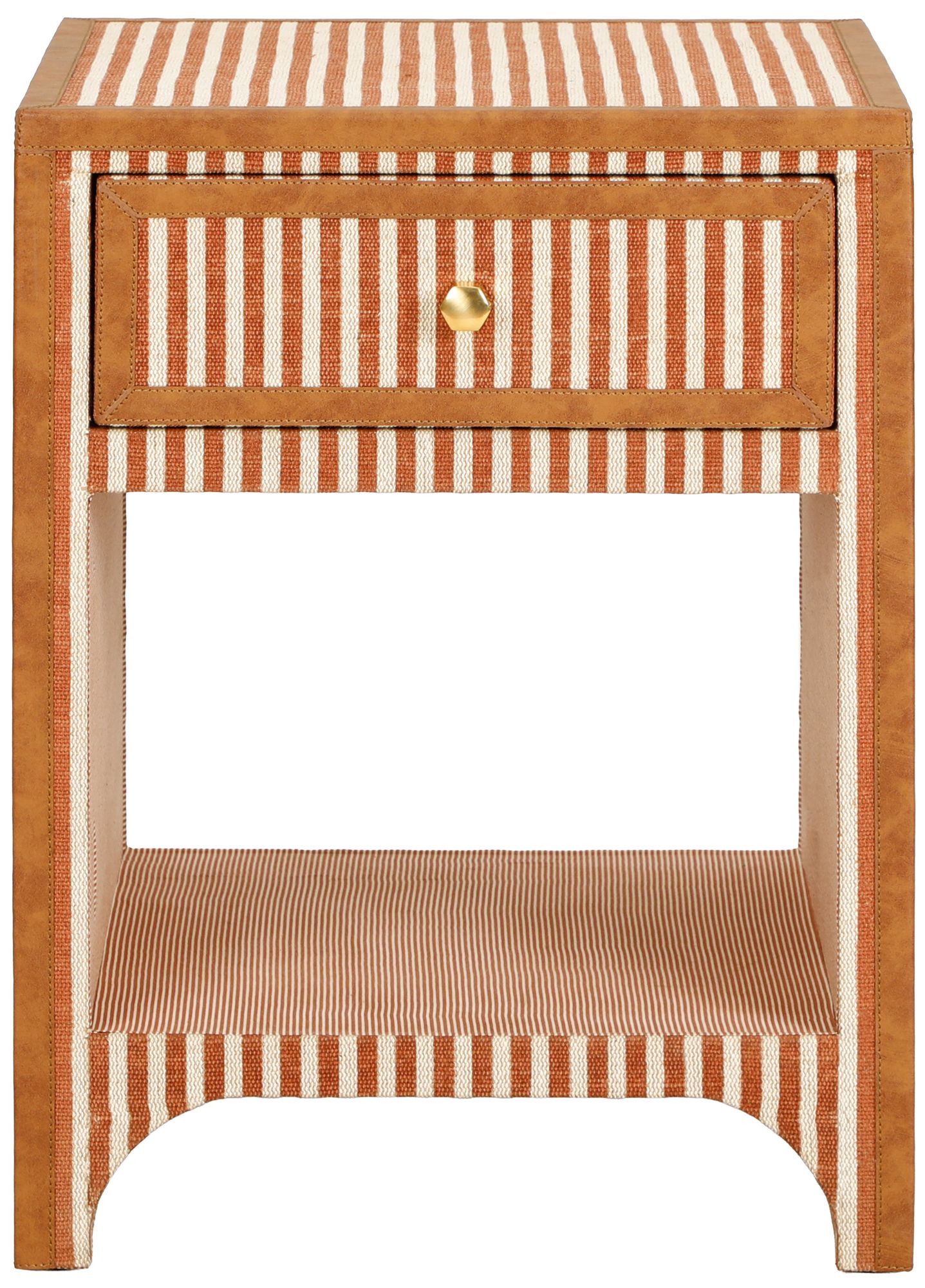 Image 2 Kora Terracotta Cotton Jute Designer Nightstand more views