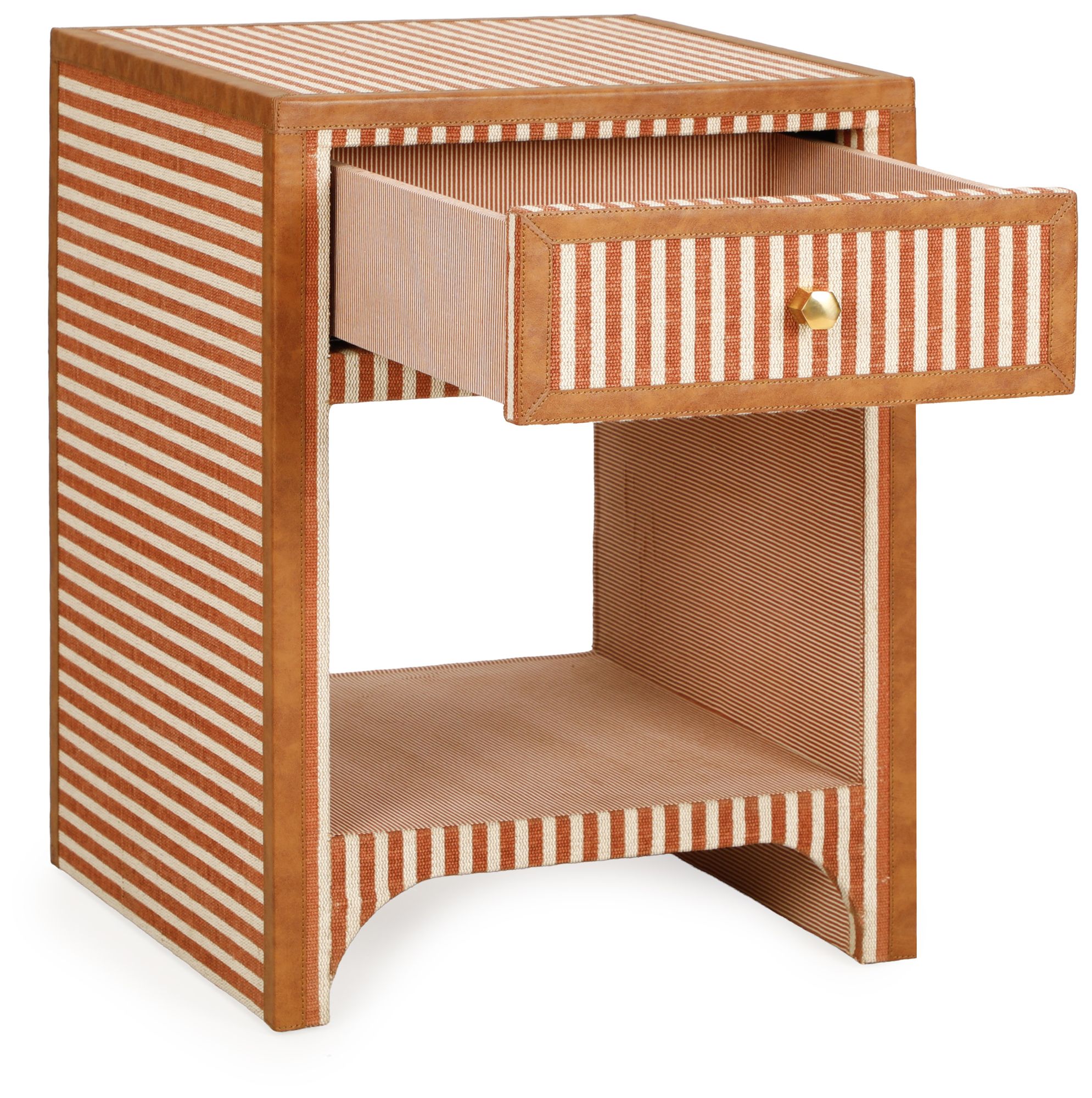 Image 3 Kora Terracotta Cotton Jute Designer Nightstand more views