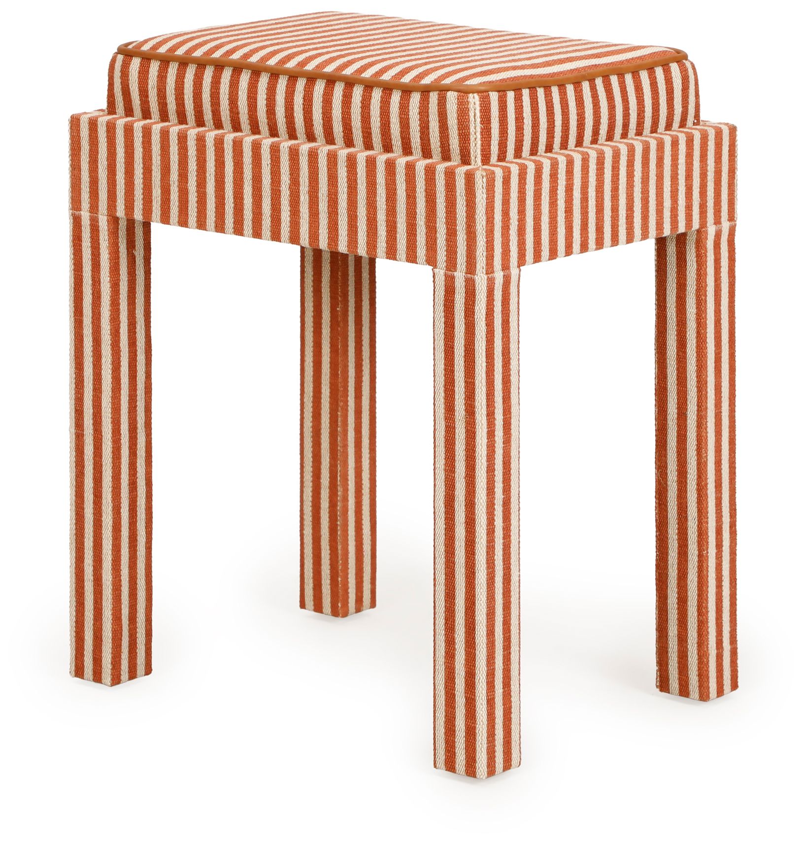 Image 4 Kora Terracotta Cotton Jute Designer Stool more views