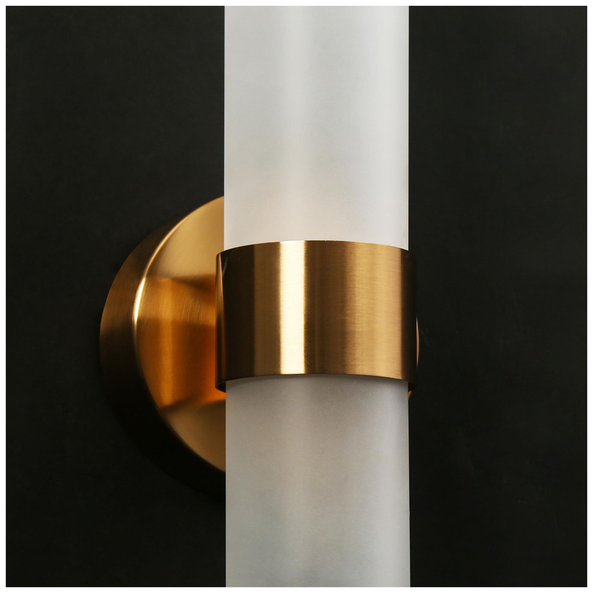 Image 3 Kore Modern LED Brass Wall Sconce Glass Light more views