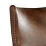 3_Kori Sierra Toffee Faux Leather Wingback Accent Chair more views