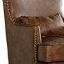 4_Kori Sierra Toffee Faux Leather Wingback Accent Chair more views
