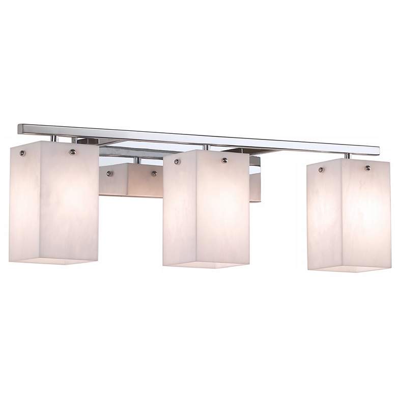 Image 1 Korie 27" Wide Polished Chrome 3-Light Bath Light