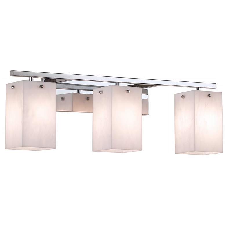 Image 1 Korie 27 inch Wide Polished Chrome 3-Light Bath Light