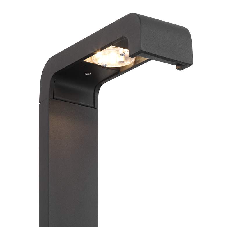 Image 3 Korinth 20 1/2" High Textured Black Outdoor LED Path Light more views