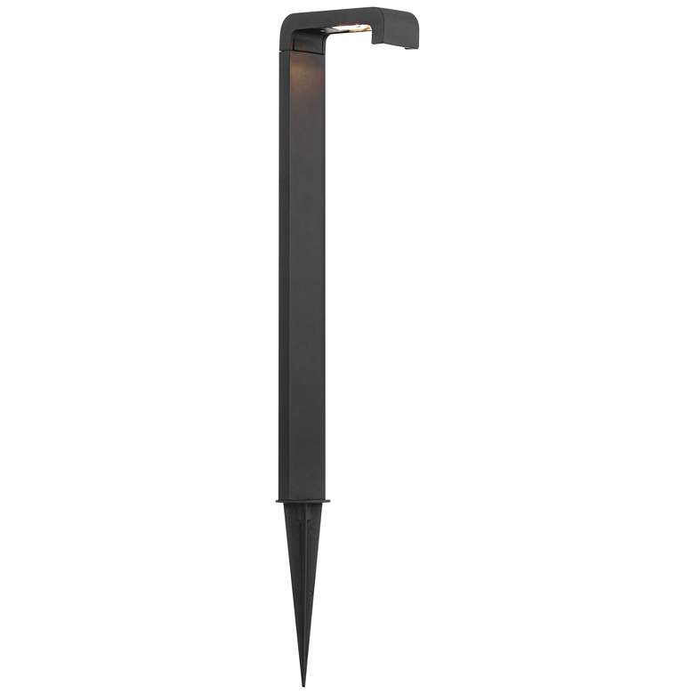 Image 5 Korinth 20 1/2" High Textured Black Outdoor LED Path Light more views