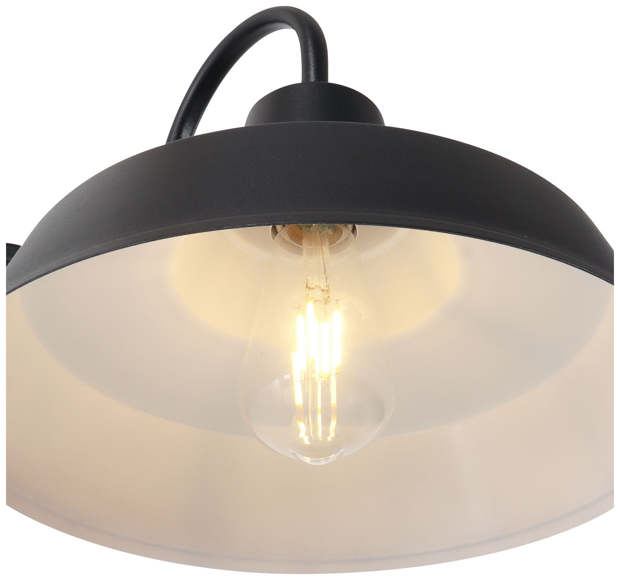 Image 3 Koslin Modern Matte Black 10.6" Outdoor Barn Metal Wall Sconce Light more views