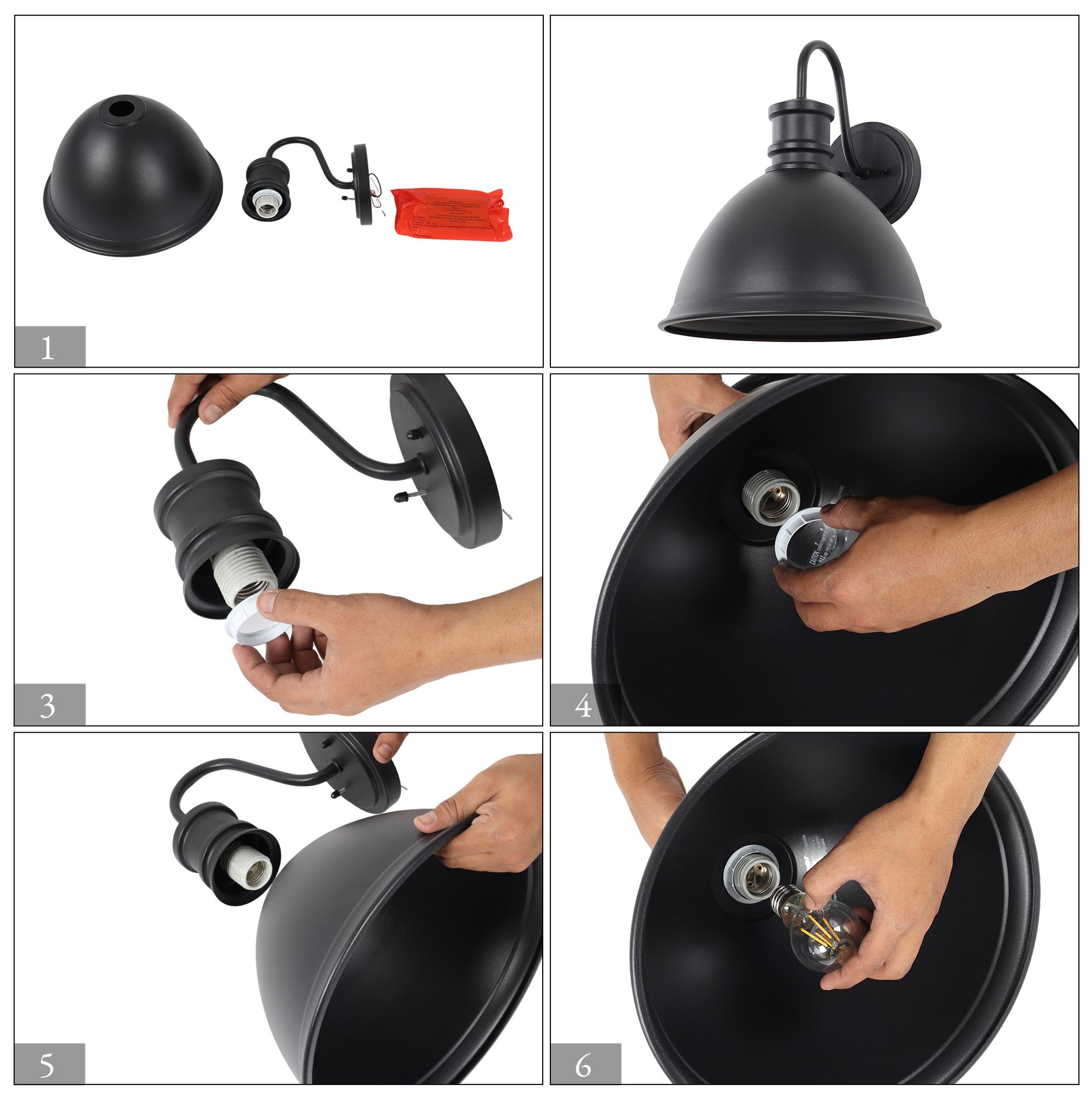 Image 4 Koslin Modern Matte Black 14.5" Outdoor Gooseneck Barn Wall Sconce Light more views